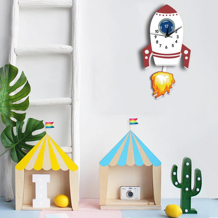 Orologio da parete razzo con pendolo