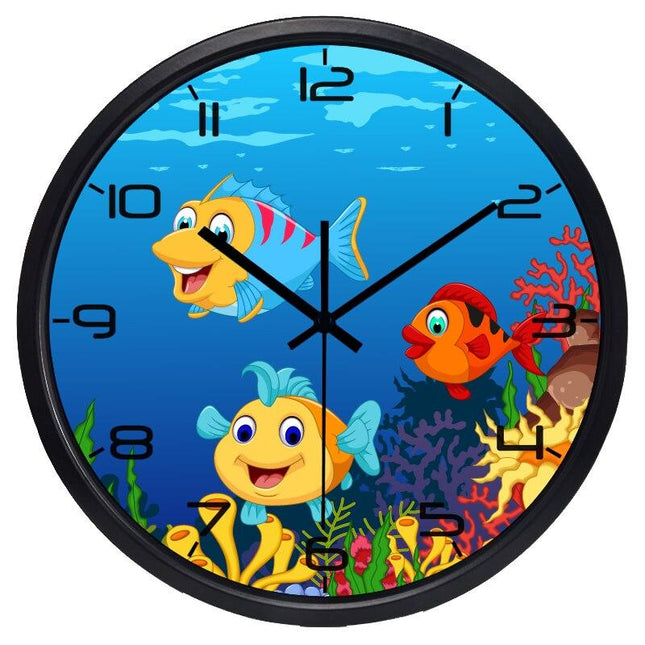 Orologio da parete pesci mondo marino