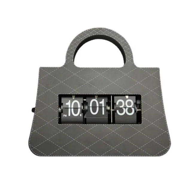 Orologio flip da tavolo forma borsa