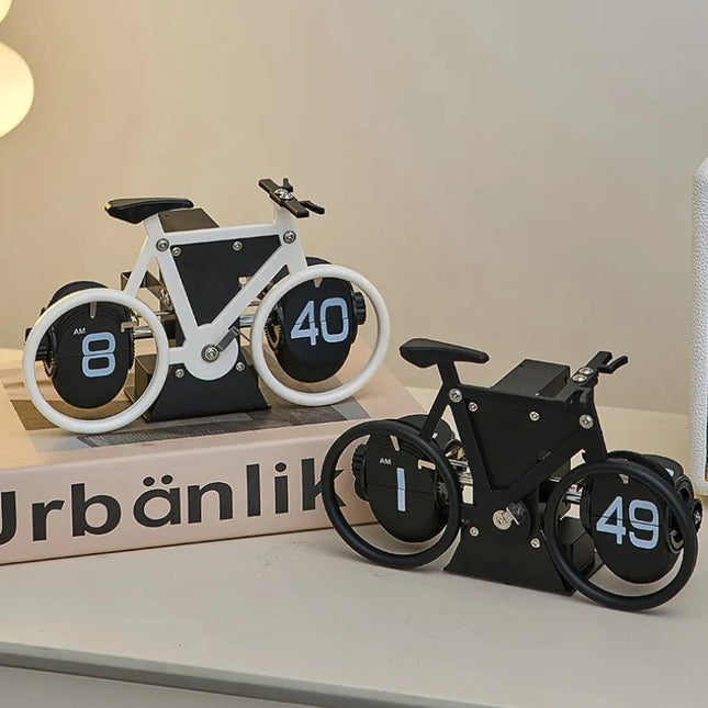 Orologio flip design bicicletta da corsa