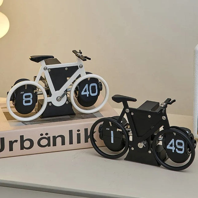 Orologio flip design bicicletta da corsa