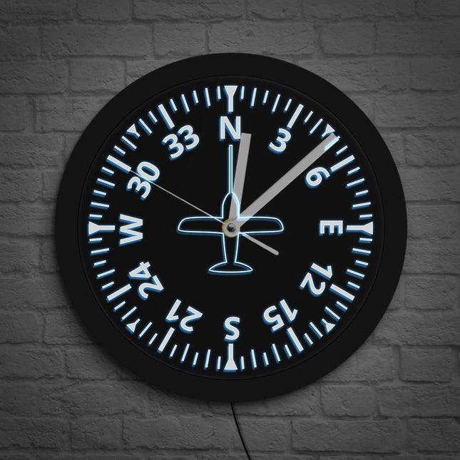 Orologio da parete luminoso indicatore volo