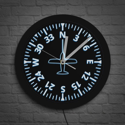 Orologio da parete luminoso indicatore volo