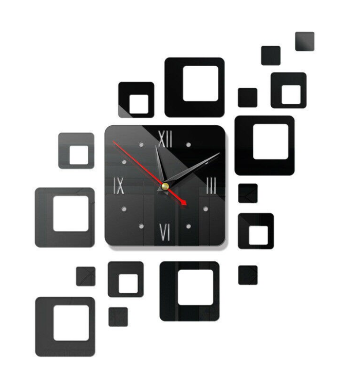 Orologio da parete quadrato design adesivo