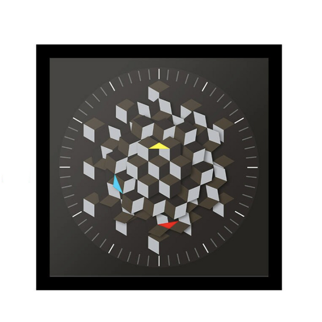 Orologio da parete design illusione ottica