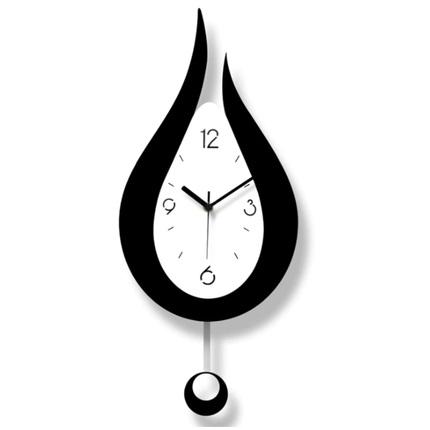 Orologio da parete design goccia pendolo