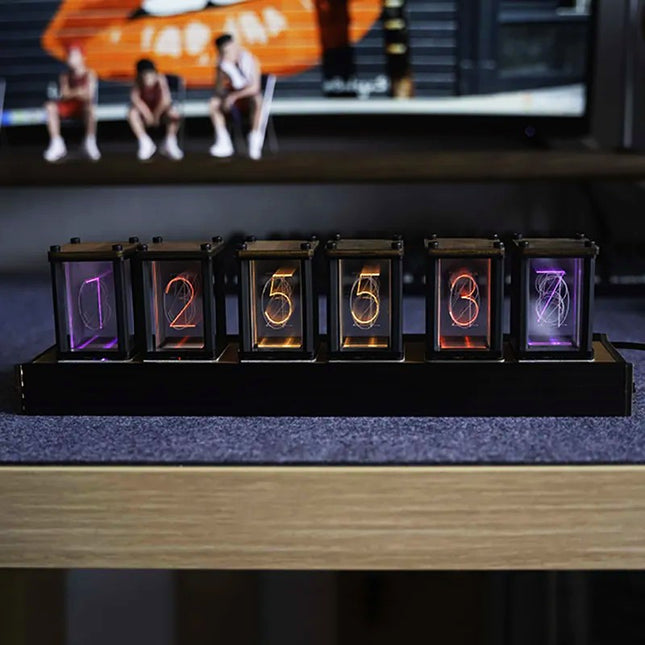 Orologio da tavolo con tubi Nixie