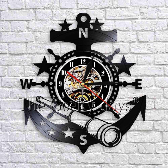 Orologio da parete in vinile ancora