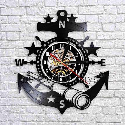 Orologio da parete in vinile ancora