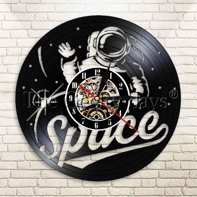 Orologio in vinile da parete astronauta