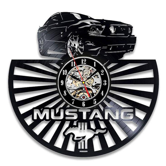 Orologio da parete vinile auto Mustang