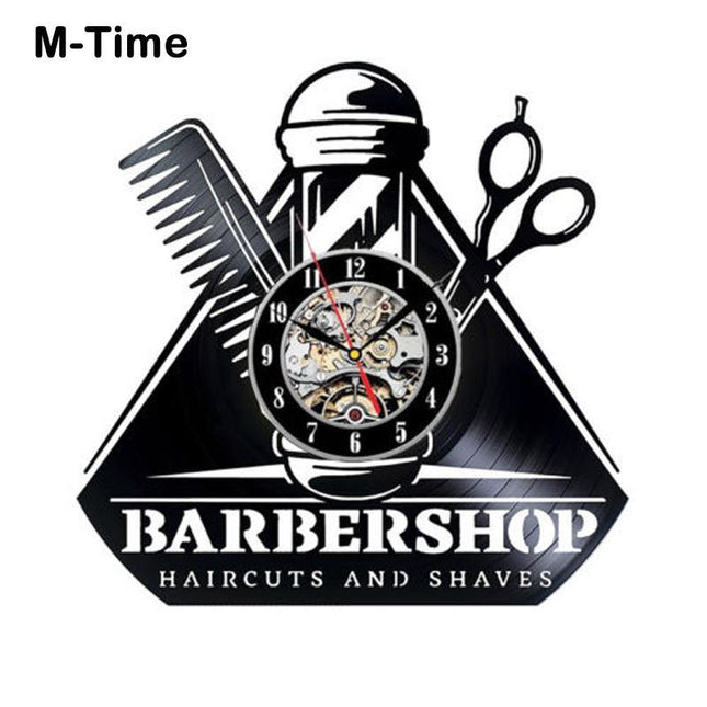 Orologio da parete vinile per Barbiere