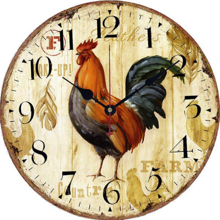 Orologio da parete con gallo country