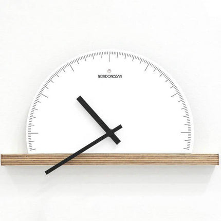 Orologio da mensola design semicerchio minimalista