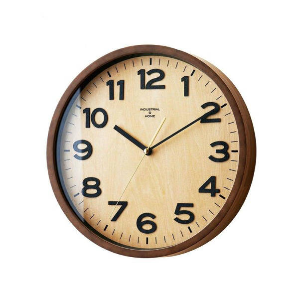 Orologio da parete legno con vetro