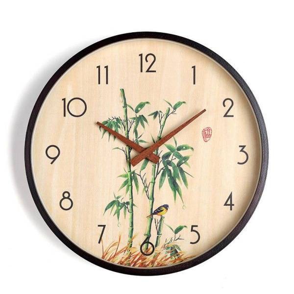 Orologio da parete con disegno bambù