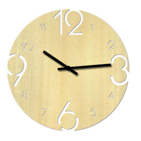 Orologio da parete in legno numeri grandi