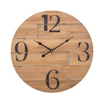Orologio da parete legno effetto parquet rustico