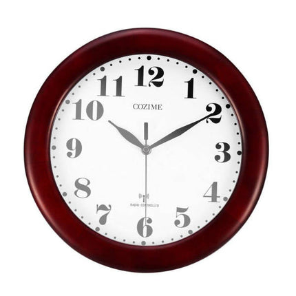 Orologio da parete vintage rotondo in legno