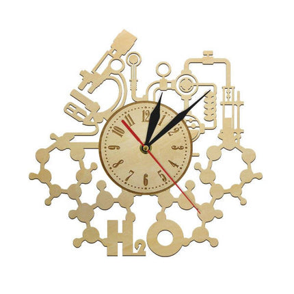 Orologio da parete originale tema chimica scientifica