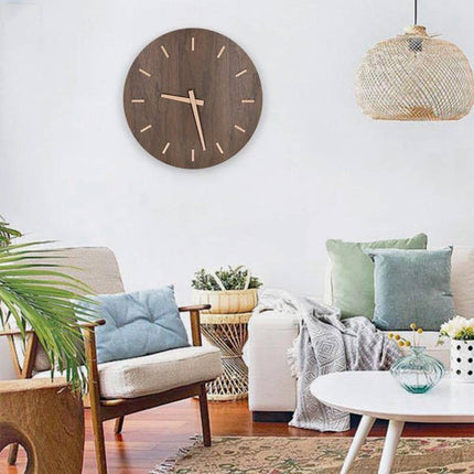 Orologio da parete silenzioso legno design minimalista