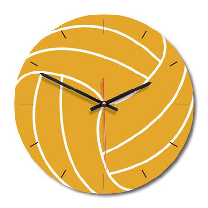 Orologio da parete rotondo tema pallavolo sportivo
