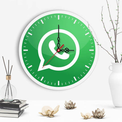 Orologio da parete moderno con logo Whatsapp