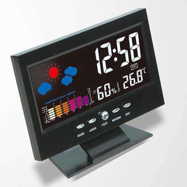Stazione meteo con orologio digitale