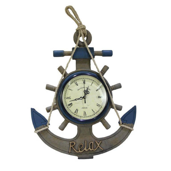 Orologio da parete marinaro forma ancora