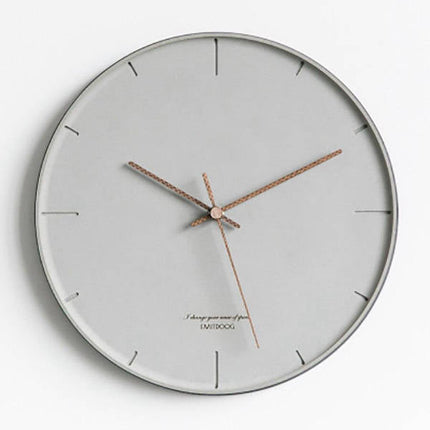 Orologio da parete minimalista design grigio