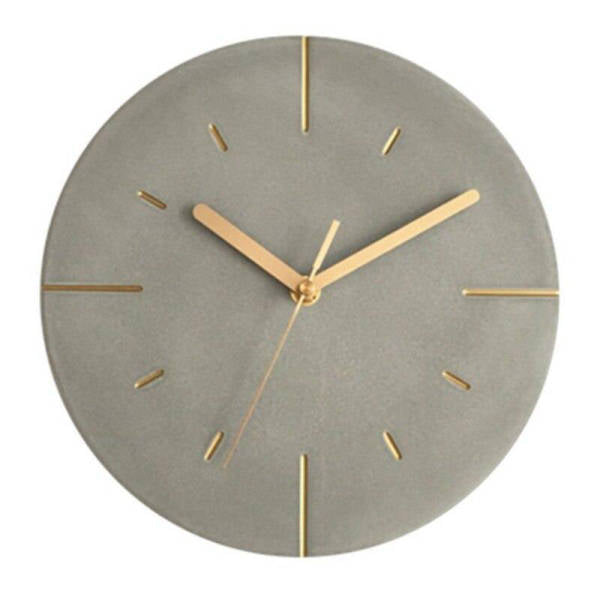 Orologio da parete moderno grigio cemento