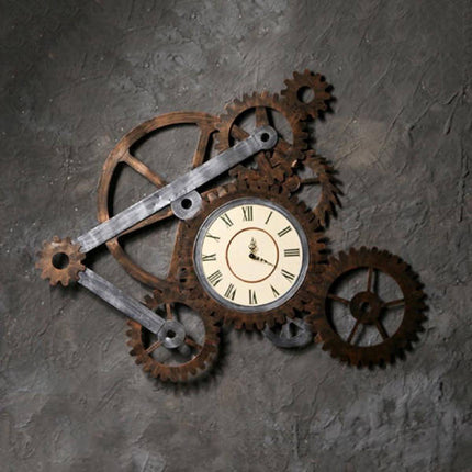 Orologio da parete steampunk con meccanismi