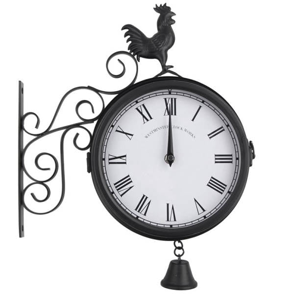 Orologio da stazione country con gallo