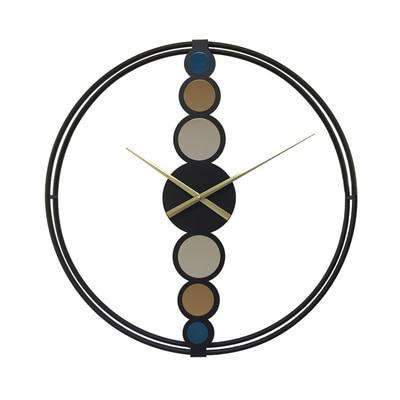 Orologio da parete design cerchi metallo