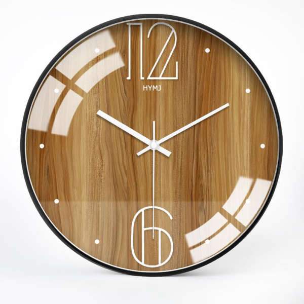Orologio da parete design vetro legno