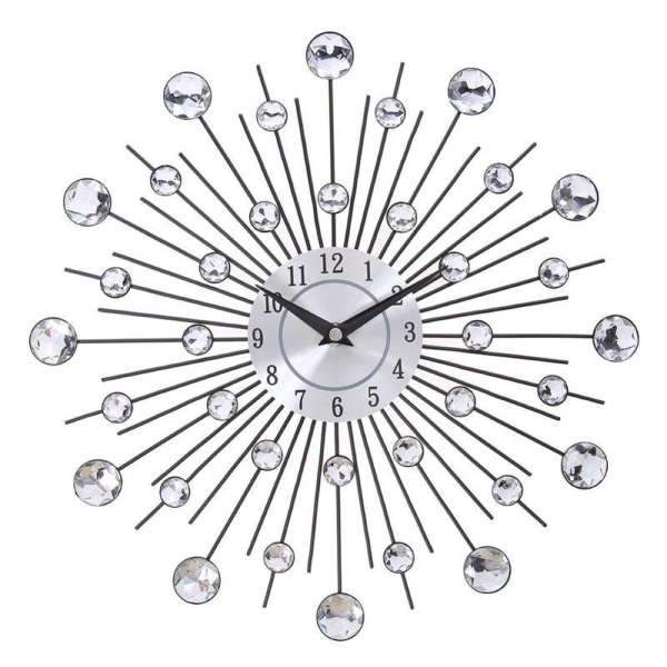 Orologio da parete design sole cristalli