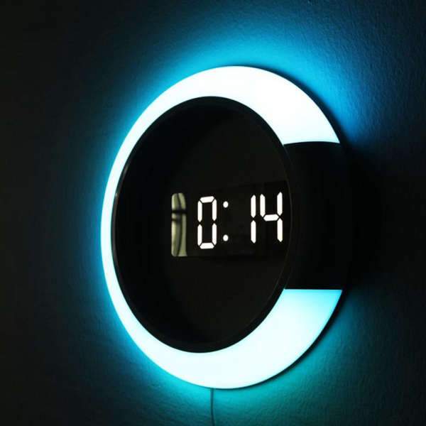 Orologio digitale da parete design luminoso