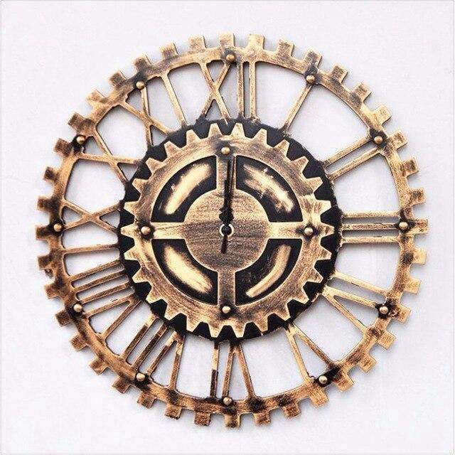 Orologio da parete industriale a ingranaggi
