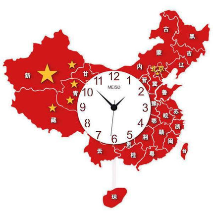 Orologio da Parete Design Mappa Cina
