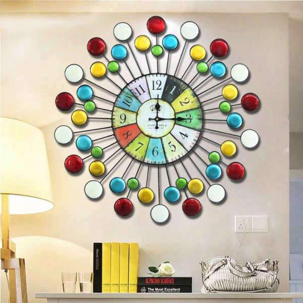 Orologio da Parete Gigante Multicolore Moderno