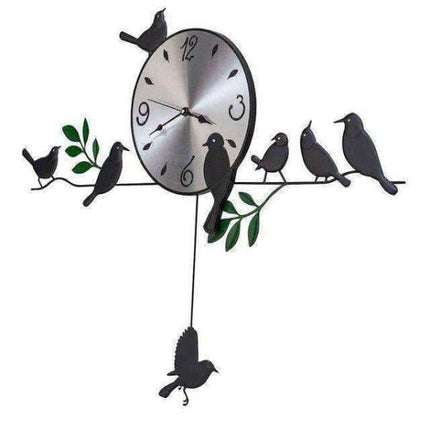 Grande Orologio da Muro con Uccelli