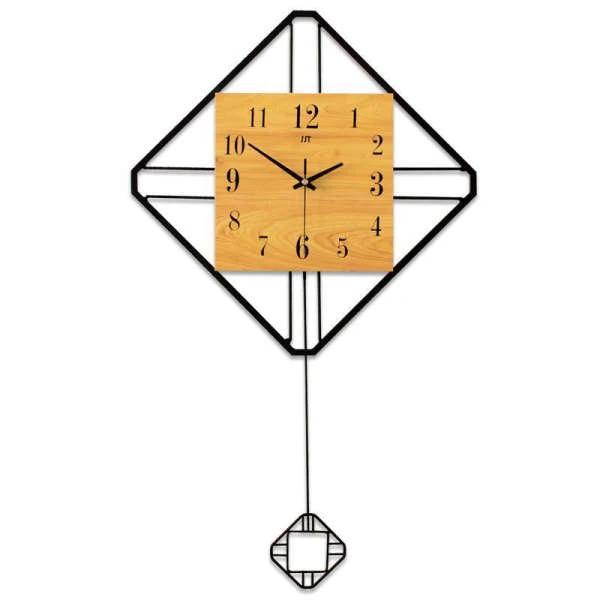 Orologio da Muro Geometrico Legno Metallo