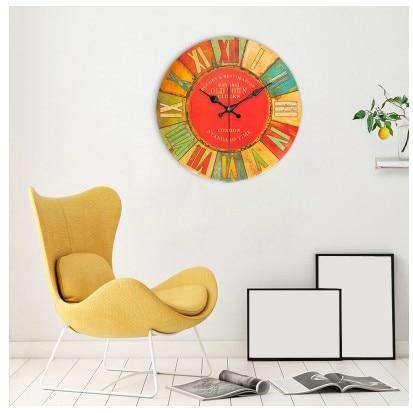 Orologio da Parete Vintage Grande Multicolore