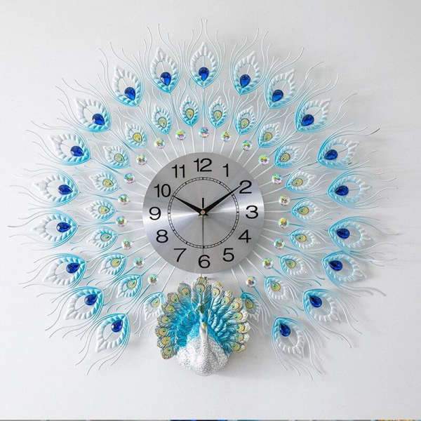 Grande Orologio da Muro Design Pavone