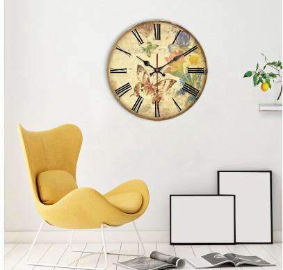 Orologio da Muro Vintage con Farfalle