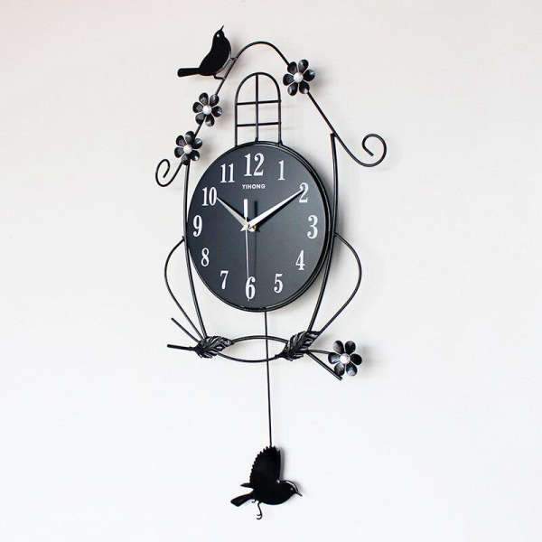 Orologio a Pendolo Gigante con Uccellini