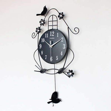 Orologio a Pendolo Gigante con Uccellini