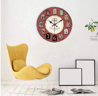 Grande Orologio da Parete Rétro Legno