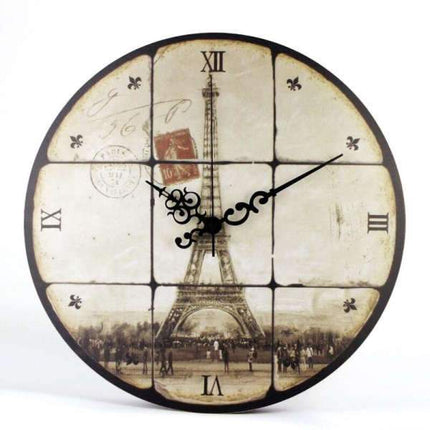 Orologio da Parete Vintage Parigi Eiffel