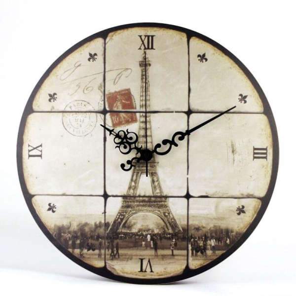 Orologio da Parete Vintage Parigi Eiffel